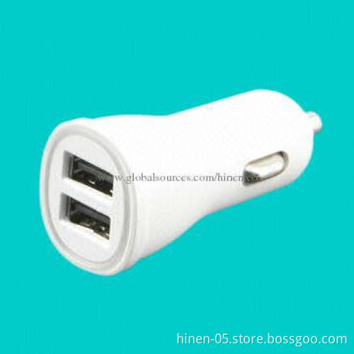 Car Chargers with 5V DC/1 and 2.1A Output, Use Your Car to Charge Any Devices